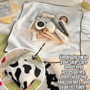 Axyaa Self-Adhesive Cloth Makeup Bag: Portable, Lay Flat & Multi-functional