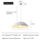 Axyaa Modern French Gypsum Pendant Lights Chandeliers for Living Room Home Decor