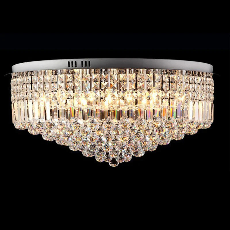 Axyaa Modern Luxury Crystal Ceiling Light for Living Room and Hotel