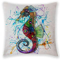 Axyaa Sea Animal Linen Pillow Case 45*45cm Home Decoration