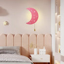 Axyaa LED Moon Cloud Wall Lamp for Kids' Bedroom Charging Decoration