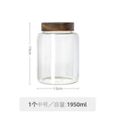 Axyaa Glass Mason Storage Jar With Bamboo Cover for Kitchen Grains & Tea