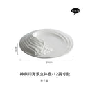 Axyaa Fusion Ceramic Tableware Set for Hotel Fine Dining and Cold Dishes