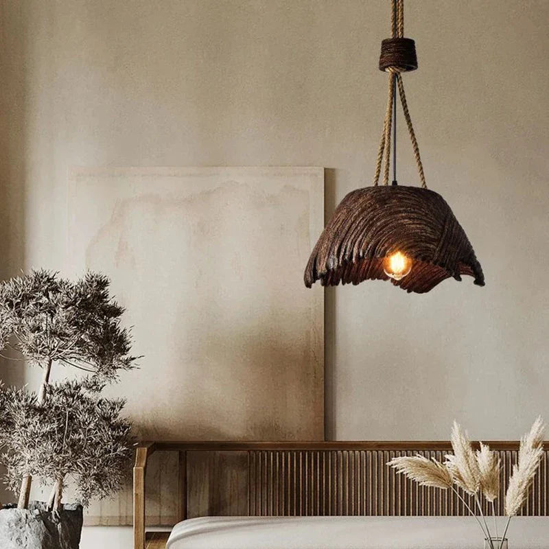 Axyaa Wabi Sabi Wood Chandeliers: Nordic Designer Suspensions for Home and Restaurant Decor