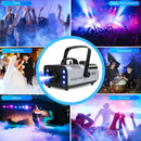 Axyaa 1200W RGB LED Fog Machine Haze Generator Remote Controlled DJ Disco Party