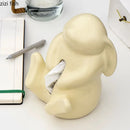 Axya Cartoon Rabbit Silver Tissue Box - Cute Desktop Storage Container