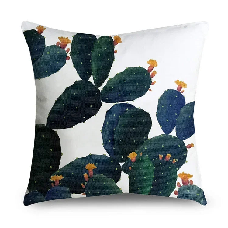 Axyaa Tropical Plant Leaves Pillowcase 45*45cm