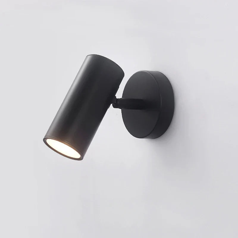 Axyaa Adjustable Swing Arm Wall Sconce with 5W Reading Light