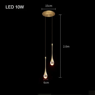 Axyaa Bubble Crystal Pendant Lights: Elegant Indoor Hanging Lamp for Home Decor