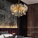 Axyaa Lotus Crystal Chandelier: Modern Nordic Luxury Living Room Decor