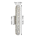 Axyaa Crystal Wall Lamp Modern Living Bedroom Sconce Fixture Lumina