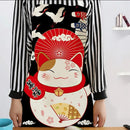 Axya Japanese Lucky Cat Cooking Apron