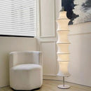 Axyaa Nordic Silk LED Floor Lamp - Minimalist Natural Home Decor for Living Room