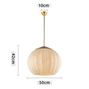 Axyaa French Style Fabric Pendant Lights for Dining, Bedroom, Study - Wabi Sabi Retro