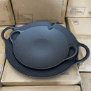 Axya Cast Iron Portable Gas BBQ Set for Korean Teppanyaki Outdoor Grilling.