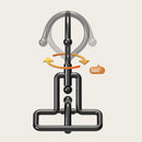 Axyaa Stainless Steel Clothes Hanger Organizer, Travel Drying Rack & Clothing Hooks
