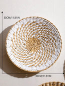 Boho Hand Woven Wall Basket for Home Decor by Axyaa