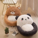Axyaa Plush Animal Lazy Sofa Cushion with Integrated Backrest