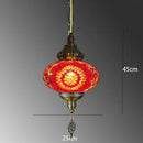 Axyaa Handmade Mosaic Glass Pendant Light for Bedroom, Bar, Kitchen Island