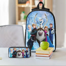 Axyaa Frozen Elsa Backpack Set with Lunch Box, Pencil Boxes - Kids' School Daypack