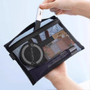 Axyaa Clear Square Zipper Makeup Bag Organizer Pouch
