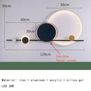 Axyaa Nordic Art Mural Wall Lamp for Bedroom and Living Room with LED Lights