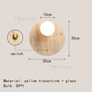Axyaa Natural Stone Wall Lamp Sconce for Foyer Bedroom Dining Room