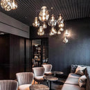 Axyaa Glass Pendant Light: Modern, LED, Creative Chandelier