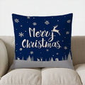 Axyaa Christmas Tree & Snowflake Pillow Cover for Sofa, Bedroom, Car