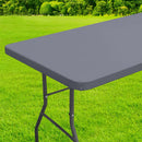 Axyaa Outdoor Picnic Waterproof Tablecloth, Elastic Fitted Table Protector