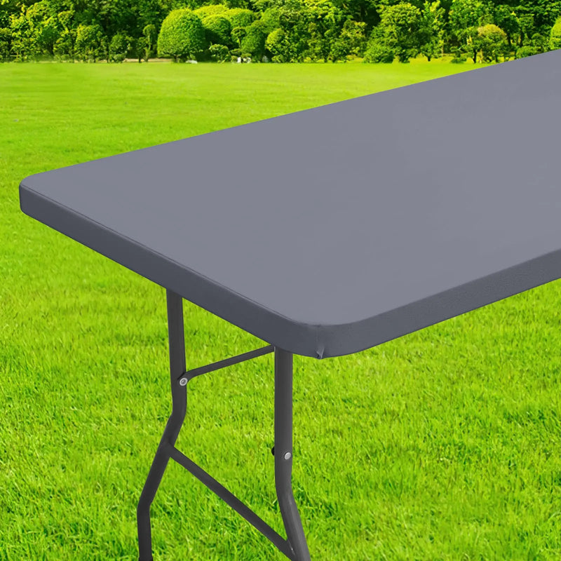 Axyaa Outdoor Picnic Waterproof Tablecloth, Elastic Fitted Table Protector
