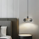 Axyaa Glass Pendant Light: Minimalist Chandelier for Dining Room, Bedroom, or Restaurant