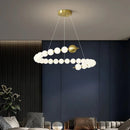 Axyaa Luxury Gold LED Pendant Chandelier for Dining Room & Bedroom