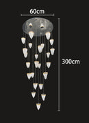 Axyaa Crystal Chandeliers: Modern Indoor LED Ceiling Lighting