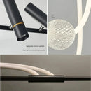 Axyaa Modern Minimalist Bar Pendant Light for Long Dining Table - Creative Art Design
