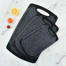 Axyaa Marble Pattern PP Cutting Board Set - 3 Piece Kitchen Fruit Cutting Board Kit