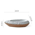 Axyaa Ceramic Boat Plate Set for Elegant Dining Experience