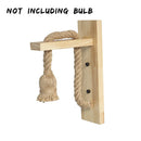 Axyaa Retro Hemp Rope Wall Sconce | Country Loft Vanity Light for Indoor Living Space