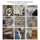 Axyaa Luxury Crystal Chandelier for Home Decor & Lighting in Dining Living Room