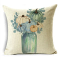 Big Blue Pumpkin Bike White Pillowcase Set for Home Decor - Axyaa