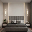 Axyaa Luxury Crystal LED Wall Sconce for Bedroom Living Room Hallway