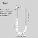 Axyaa Magic Bean Pearl Necklace Pendant Light - Buddha Bead Pendant Lights