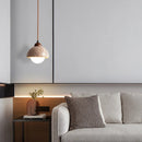 Axyaa Stone Bowl Pendant Light for Dining Room and Living Room