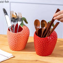 Axyaa Ceramic Butter Cheese Plate Sushi Storage Jar Set Chopsticks Spoon Fork