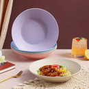 Axyaa Wheat Straw Soup Bowl Plastic Tableware, Microwavable Dinner Plate, Kitchen Utensils