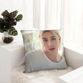 Axyaa Satin Hwang Hyunjin Pillow Cover - Decorative Bedroom Office Pillowcase Square Zipper Case