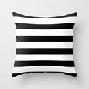 Yellow Geometric Polyester Cushion Cover by Axyaa - Modern Black Letter Pillow Cover