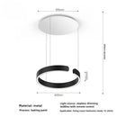 Axyaa Smart Dimming Circle Rings Chandelier for Home Decor