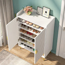 Axyaa 7-Tier Shoe Cabinet with Doors and Adjustable Shelves