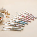 Axyaa Stainless Steel Cutlery Set with Anti-slip Handle - 12pcs, Mirror Finish